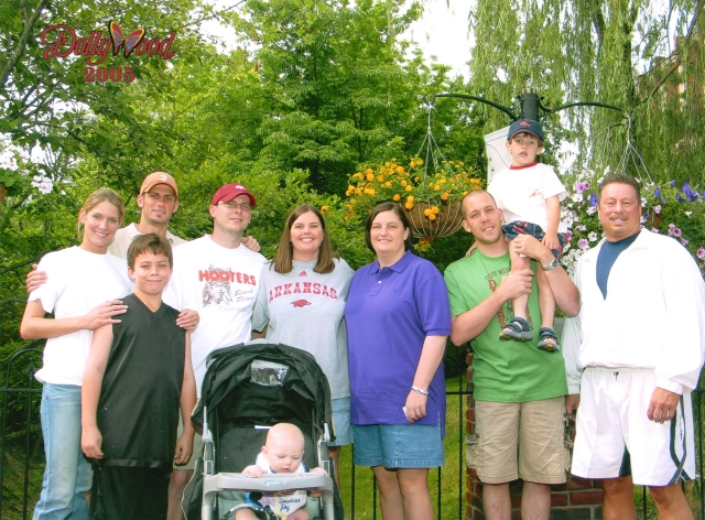 Joe Stewart and family at Dollywood in May 2005 (Joe is on the right).